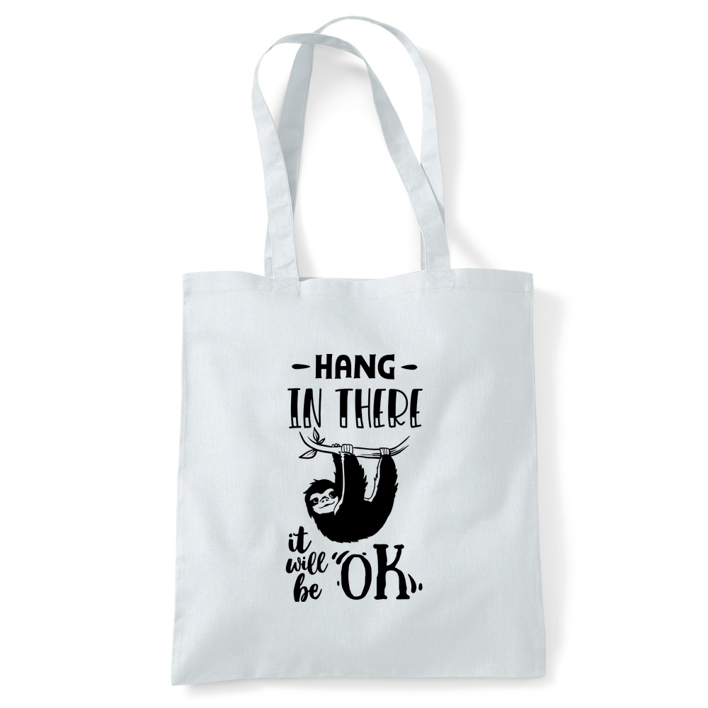 Hang In There Sloth Tote Bag - Image 46