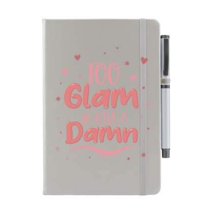 Too Glam To Give A Damn Personalised Notebook with Pen - Image 10