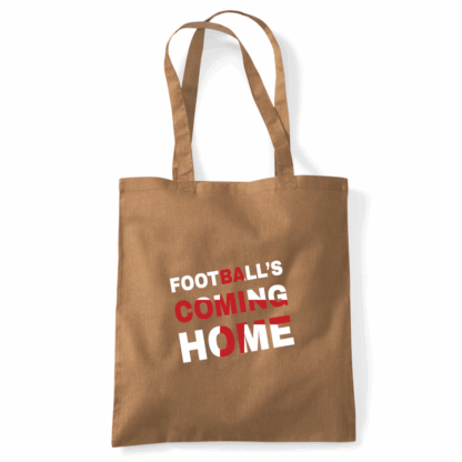 Football's Coming Home Coloured Cotton Tote Bag - Image 36