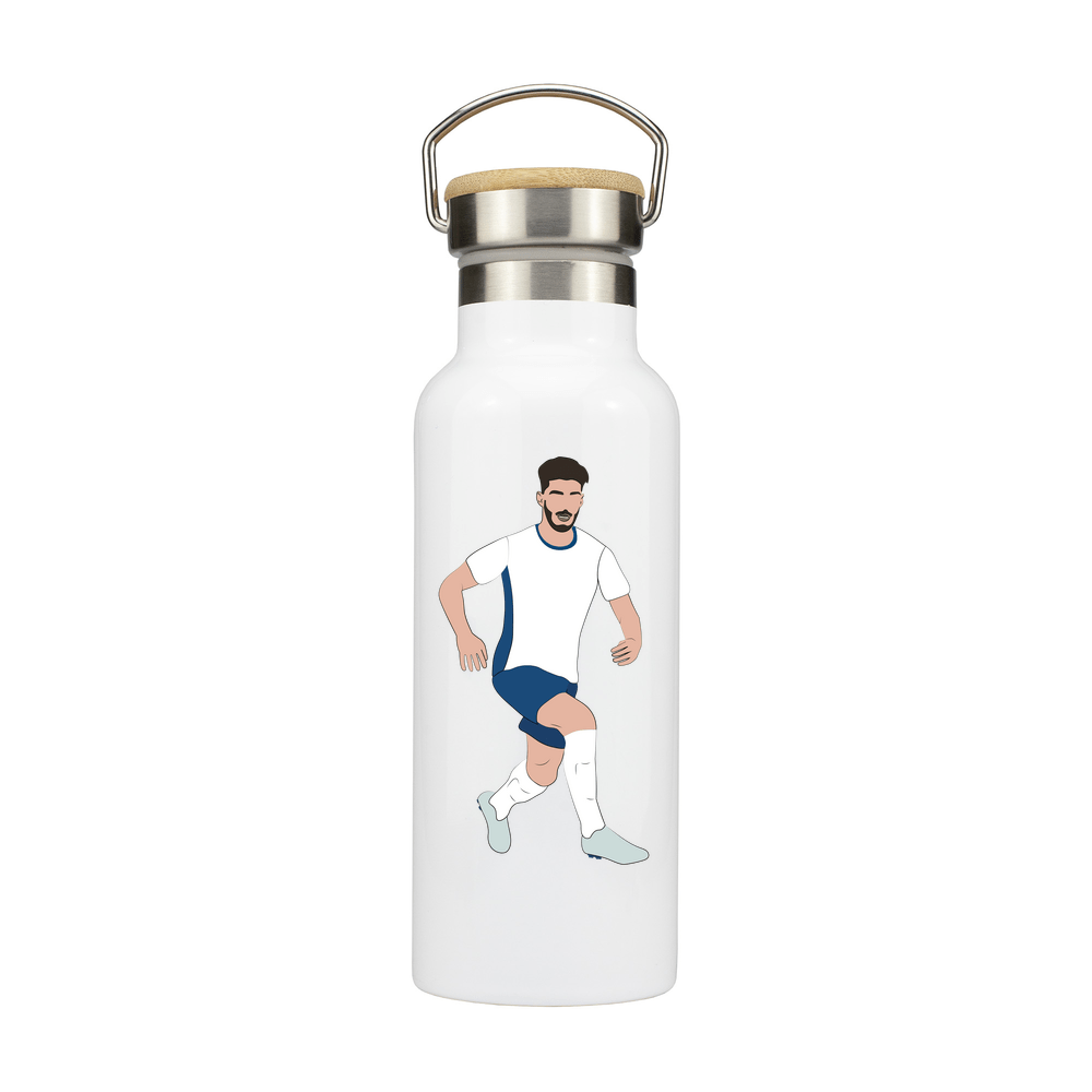 England Player Metal Bottle with Bamboo Lid - Image 2