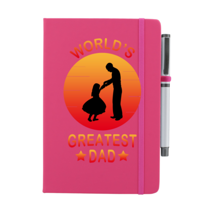World's Greatest Dad Personalised Notebook with Pen - Image 13