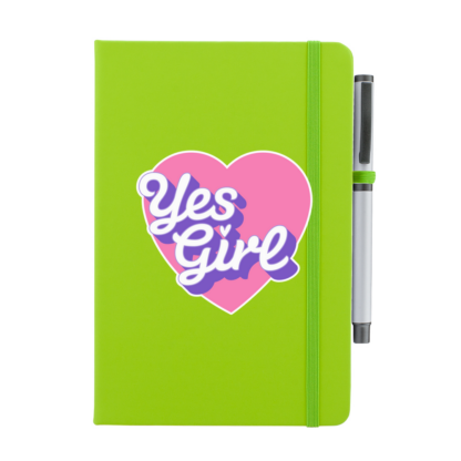 Yes Girl Personalised Notebook with Pen - Image 9