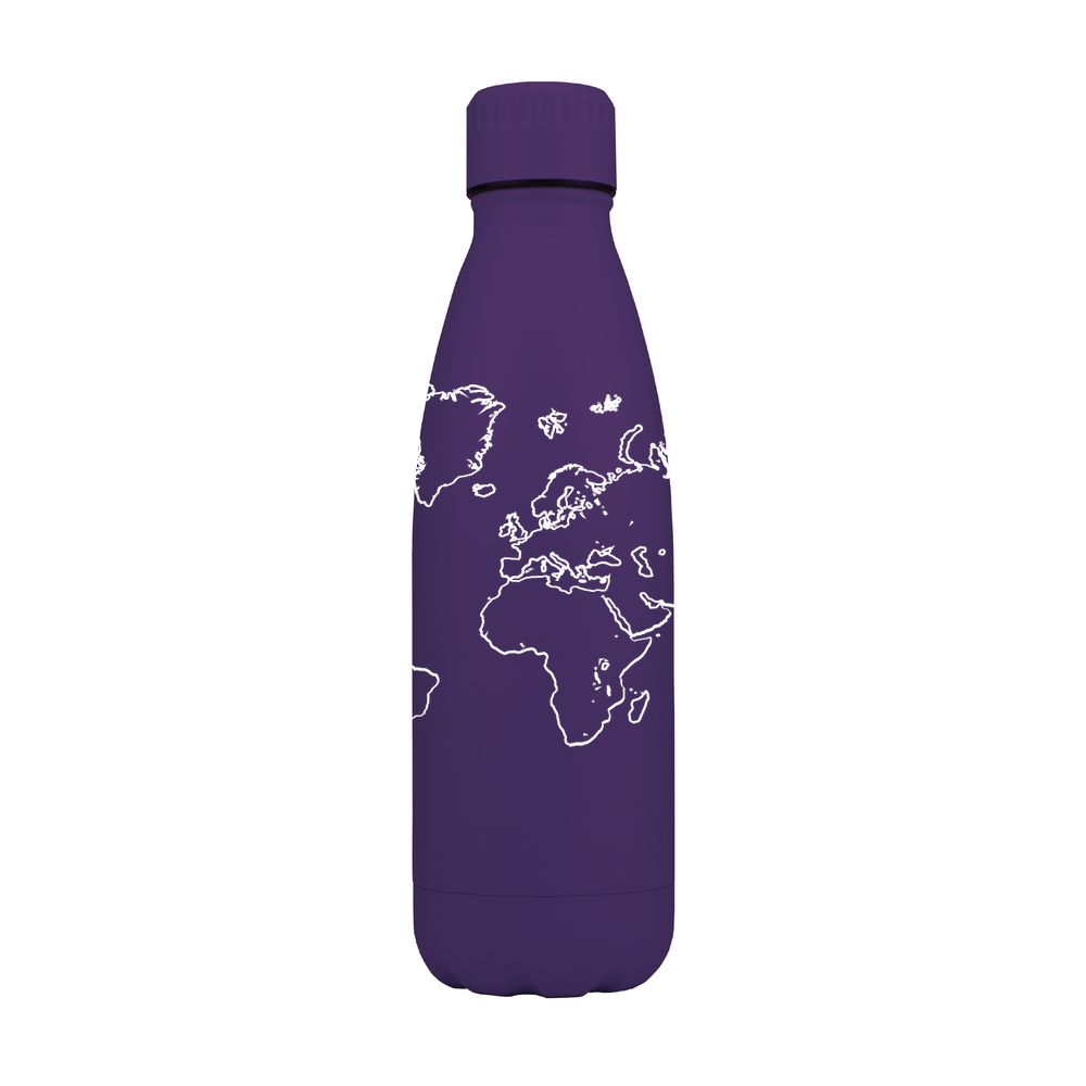 World Map Personalised Metal Bottle - Image 6