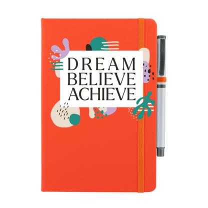 Dream Believe Achieve Personalised Notebook with Pen - Image 12