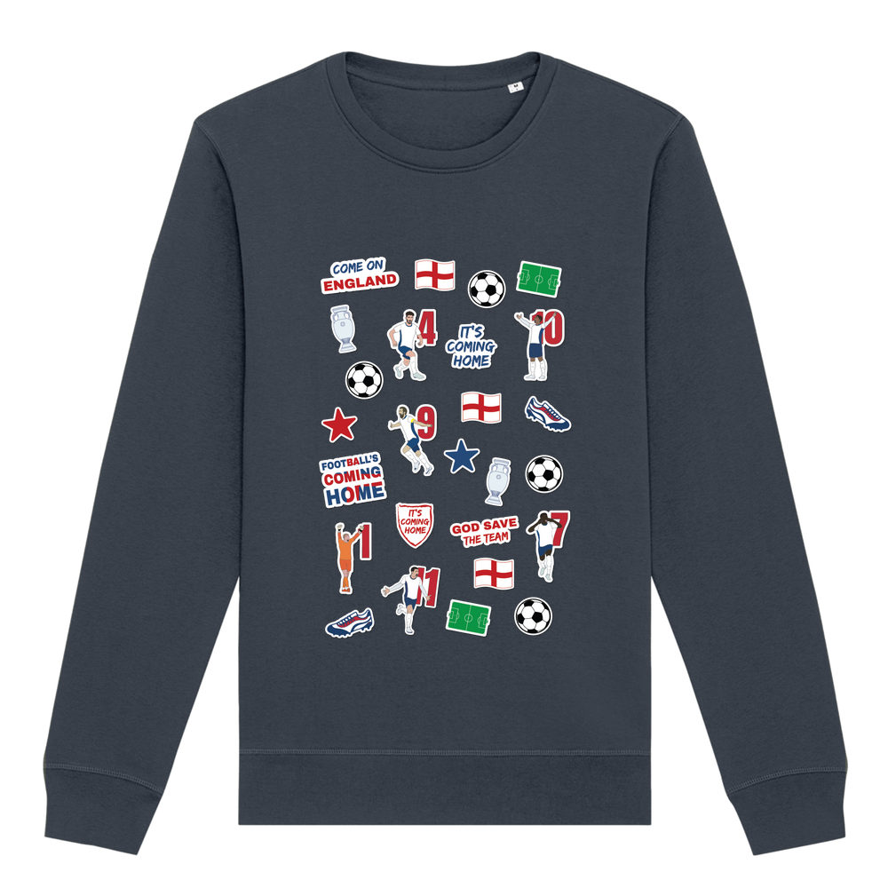 England Collage Crew Neck Sweatshirt - Image 4