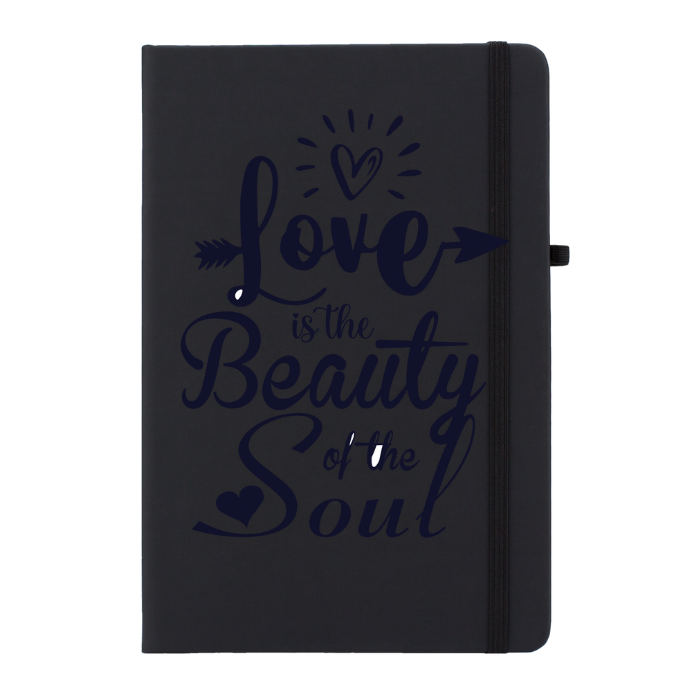 Love Is The Beauty Of The Soul Personalised Soft Feel Notebook - Image 3
