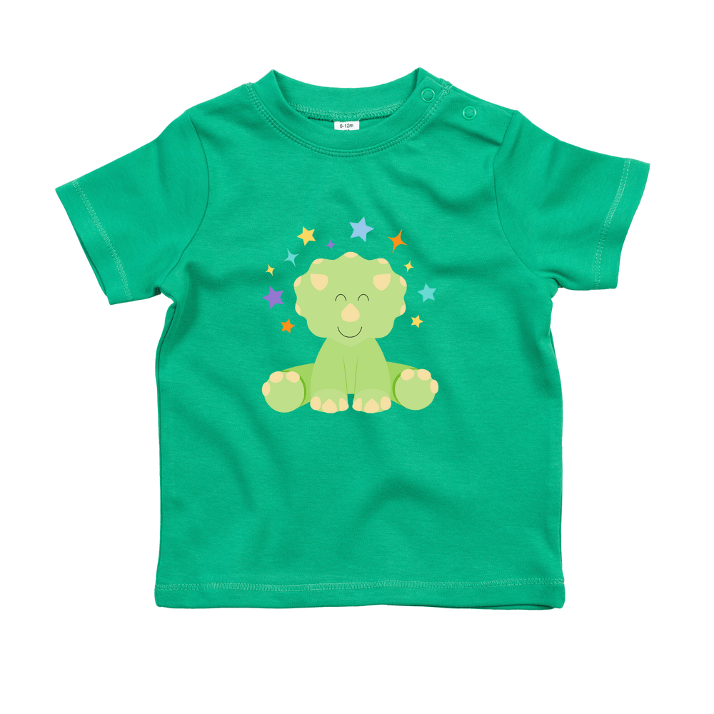 Cute Dinosaur Personalised Baby/Toddler T-Shirt - Image 9