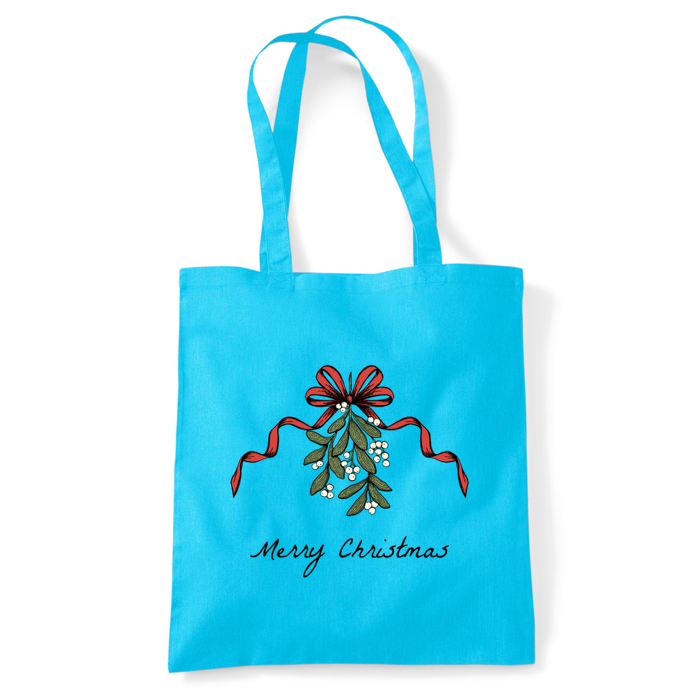 Merry Christmas Mistletoe Tote Bag - Image 15
