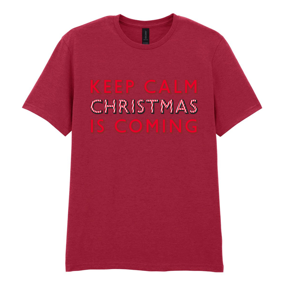 Keep Calm Christmas Is Coming Cotton T-Shirt - Image 16
