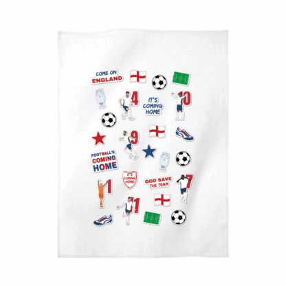 England Collage Tea Towel