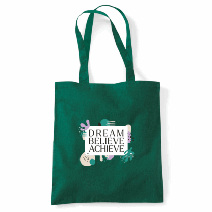 Dream Believe Achieve Tote Bag - Image 41