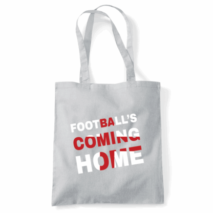 Football's Coming Home Coloured Cotton Tote Bag - Image 40