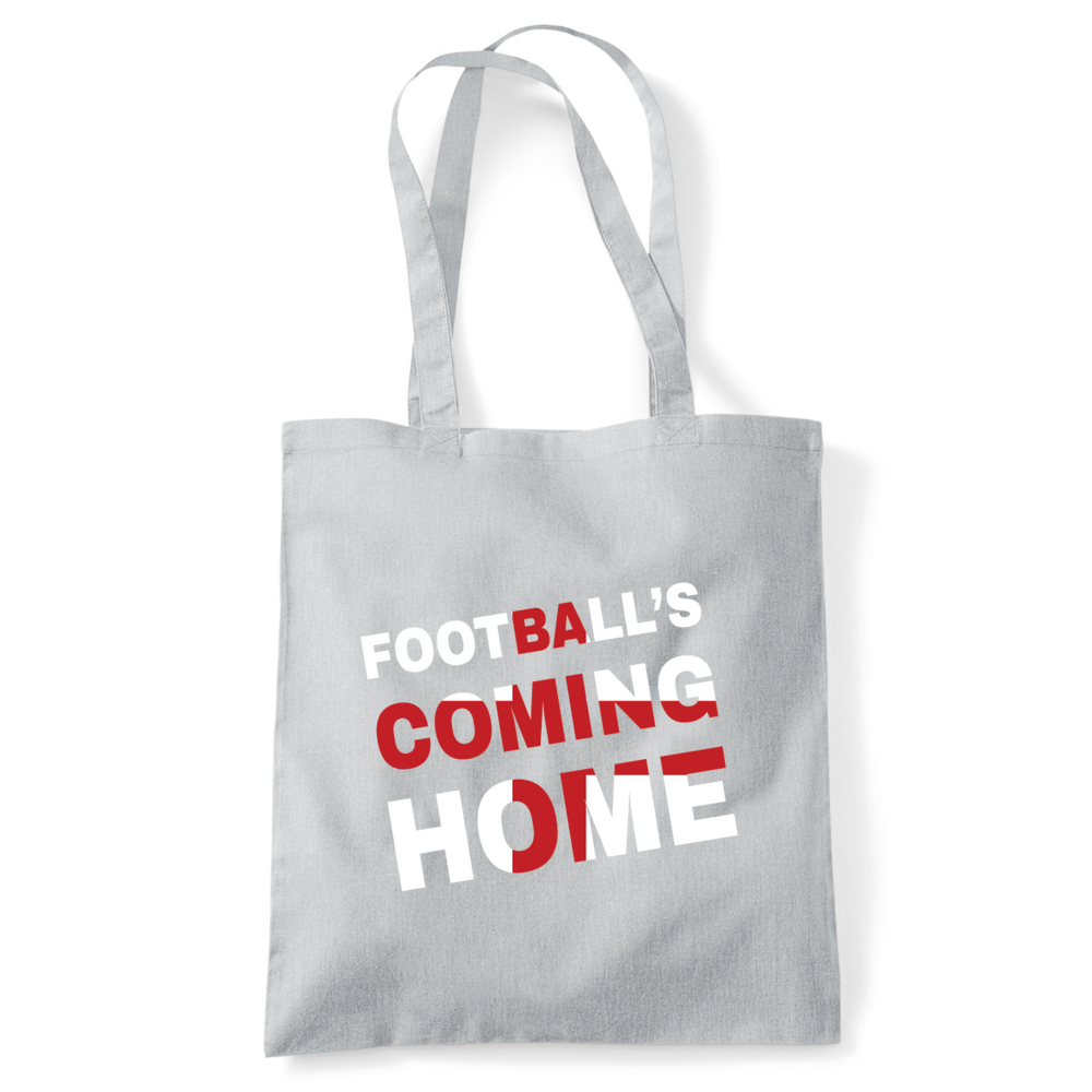 Football's Coming Home Coloured Cotton Tote Bag - Image 40
