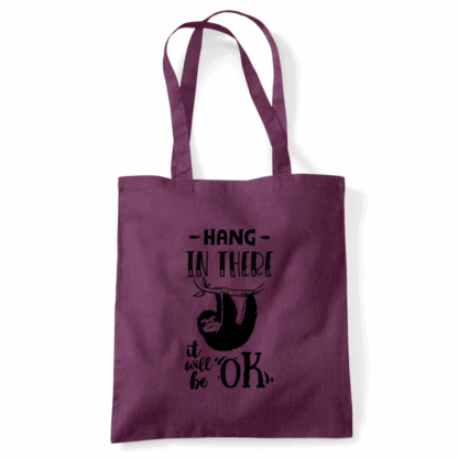 Hang In There Sloth Tote Bag - Image 30