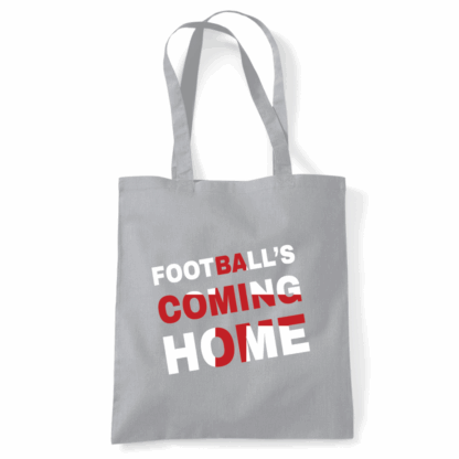 Football's Coming Home Coloured Cotton Tote Bag - Image 4