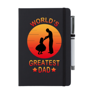 World's Greatest Dad Personalised Notebook with Pen
