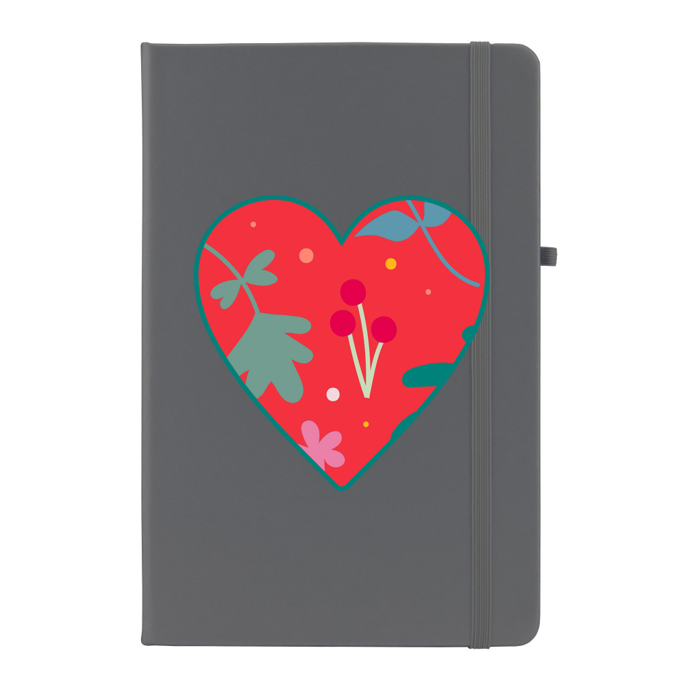 Floral Heart Personalised Soft Feel Notebook - Image 5