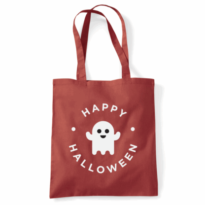 Happy Halloween Ghost Personalised Cotton Tote Bag - Image 47