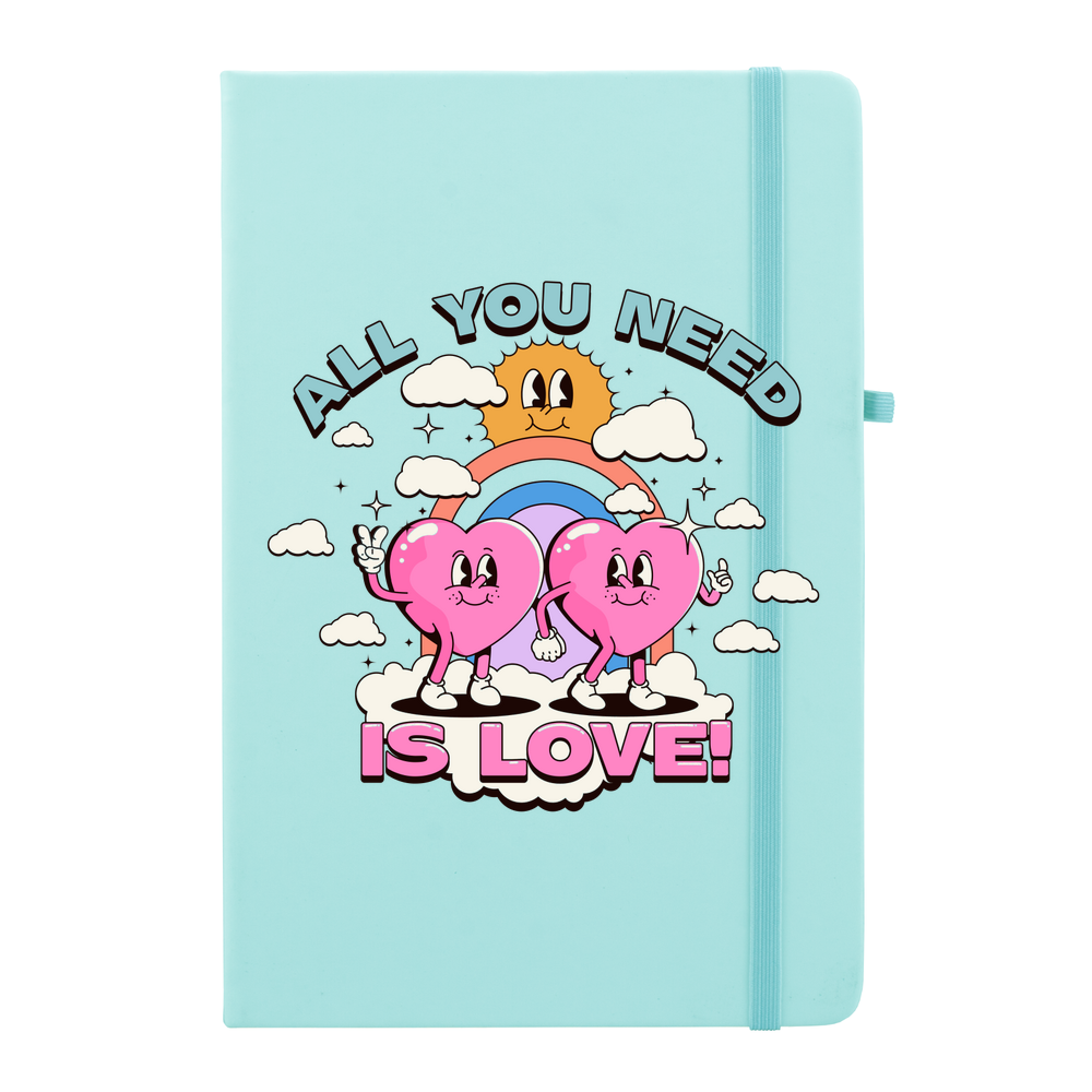 All You Need Is Love Personalised Soft Feel Notebook - Image 11
