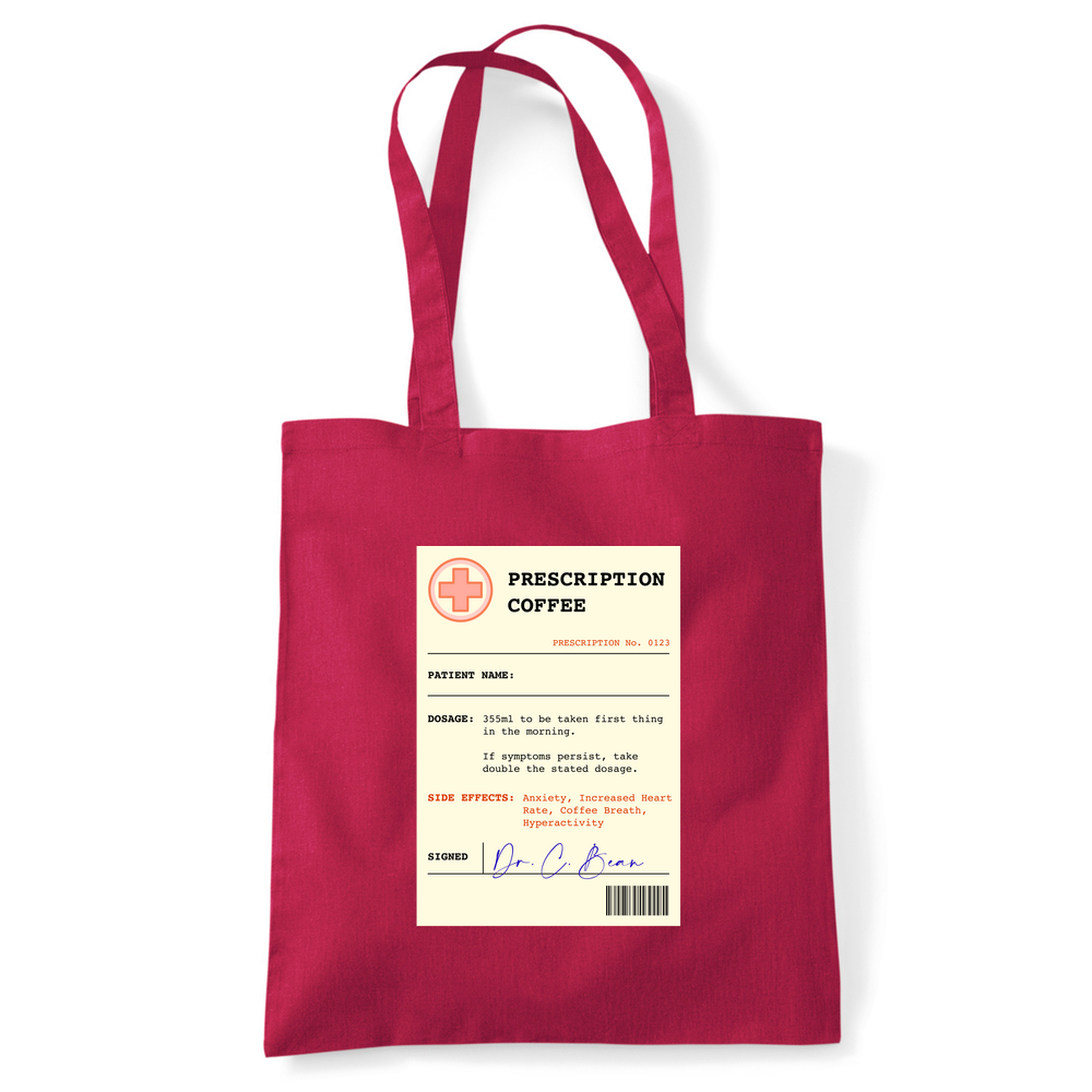 Coffee Prescription Personalised Tote Bag - Image 31