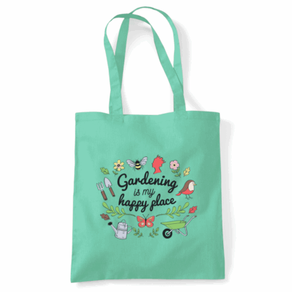 Gardening is my Happy Place Tote Bag - Image 33