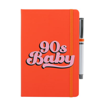 90s Baby Personalised Notebook with Pen - Image 8