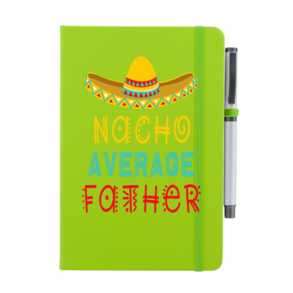 Nacho Average Father Personalised Notebook with Pen - Image 8