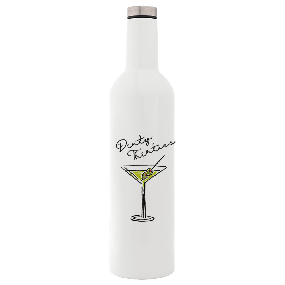 Dirty Thirties Personalised  Metal Bottle Flask - Image 2