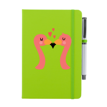 Flamingos Personalised Notebook with Pen - Image 9
