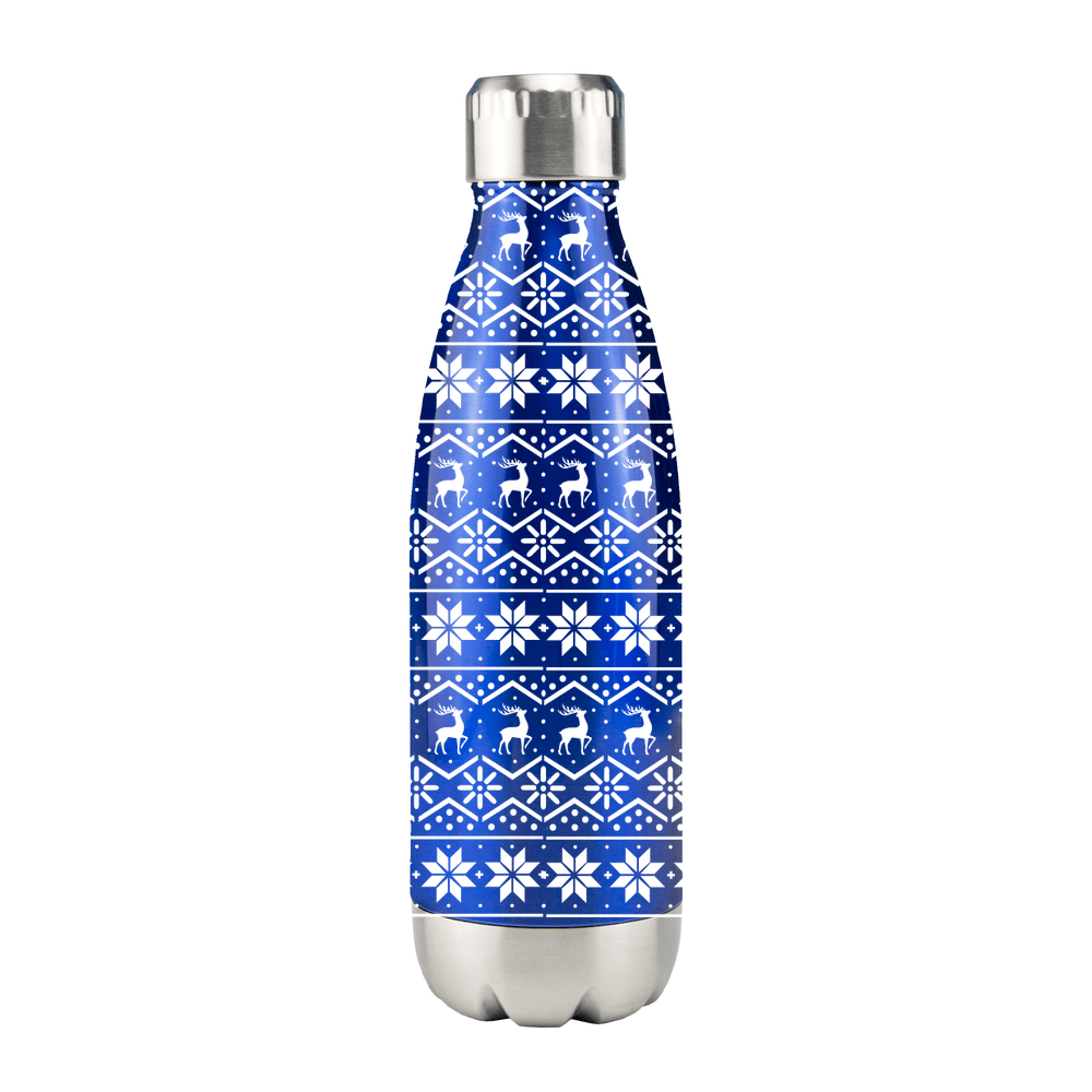 Christmas Fairisle Pattern Metal Bottle - Image 4