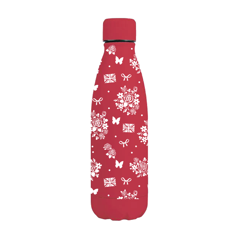 Floral British Personalised Metal Bottle - Image 5