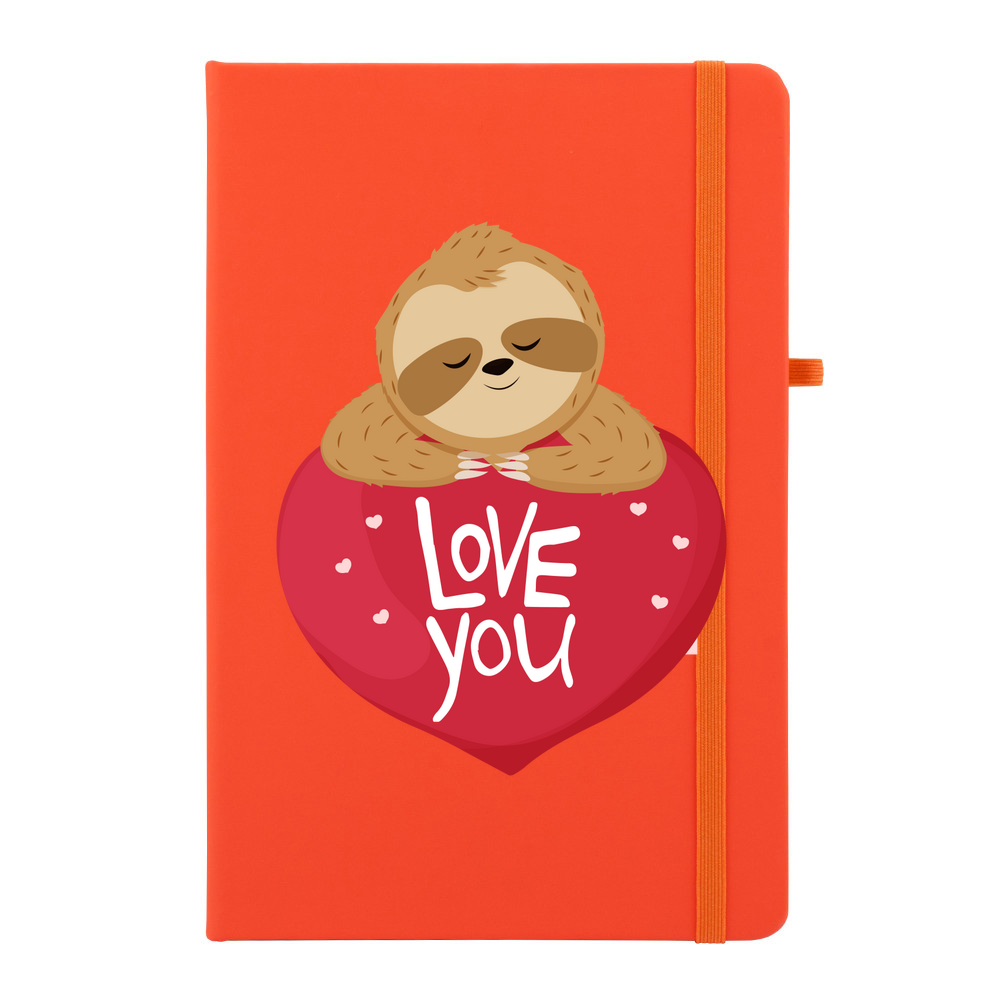Sloth Love You Personalised Soft Feel Notebook - Image 12
