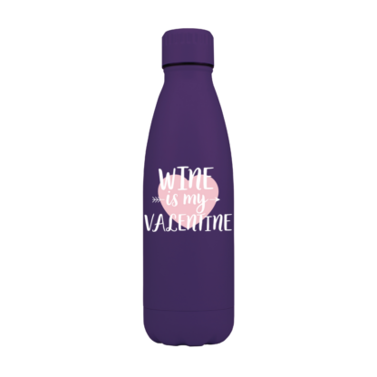 Wine is my Valentine Personalised Metal Bottle - Image 6