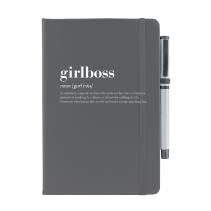 Girlboss Personalised Notebook with Pen - Image 10