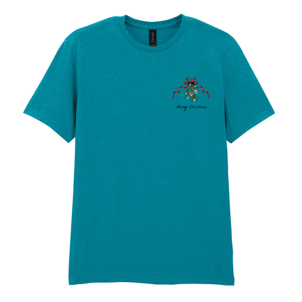 Merry Christmas Mistletoe Cotton T-Shirt - Image 18