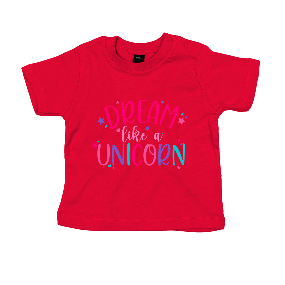Dream Like A Unicorn Personalised Baby/Toddler T-Shirt - Image 7