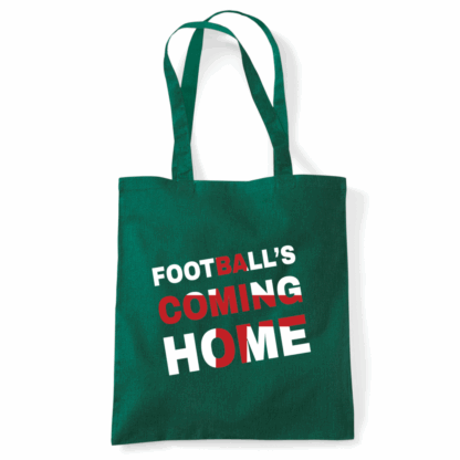 Football's Coming Home Coloured Cotton Tote Bag - Image 29