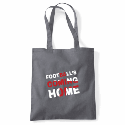 Football's Coming Home Coloured Cotton Tote Bag - Image 6