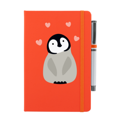 Penguin Personalised Notebook with Pen - Image 6