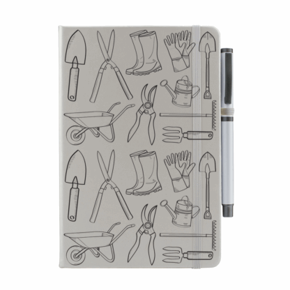 Garden Tools Pattern Notebook with Pen - Image 5