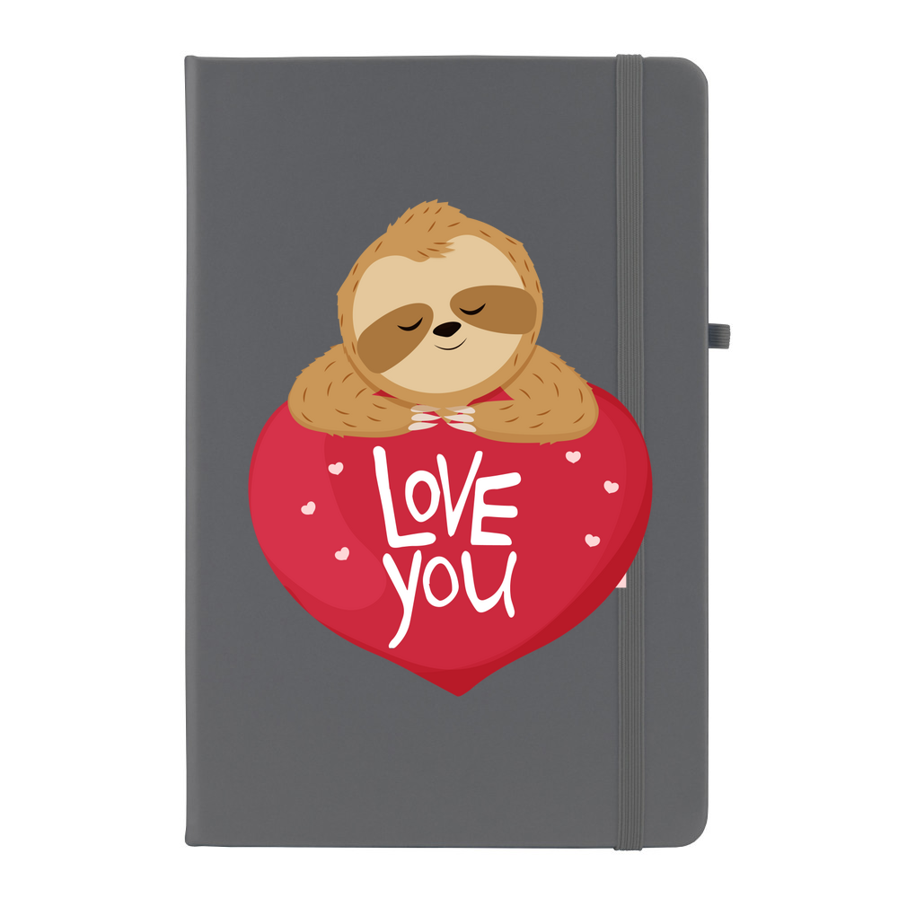 Sloth Love You Personalised Soft Feel Notebook - Image 5