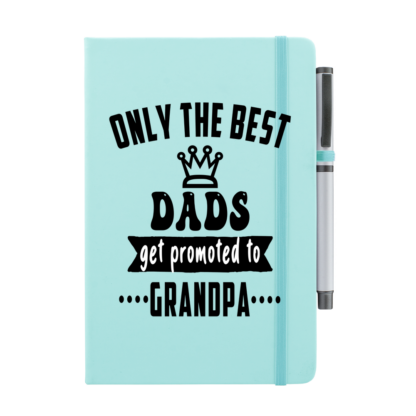 Only The Best Dads Get Promoted to Grandpa Notebook with Pen - Image 9