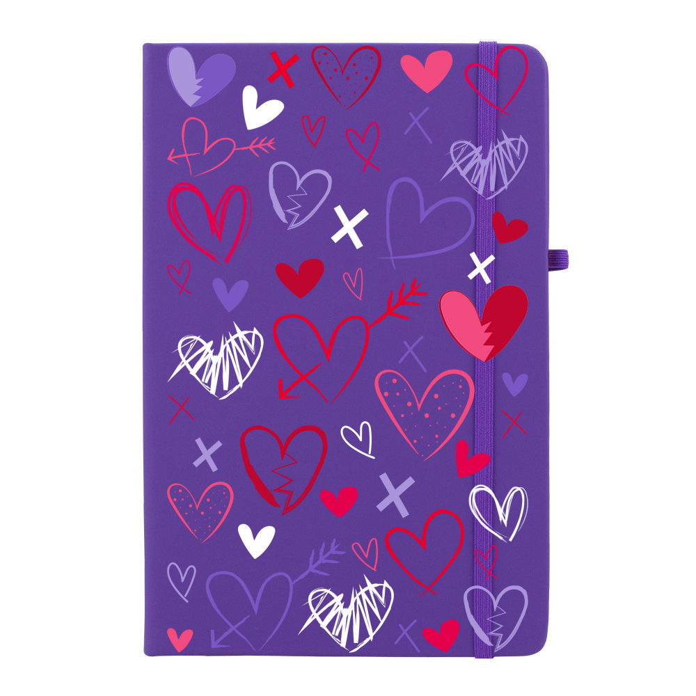 Heart Scribbles Soft Feel Notebook - Image 8