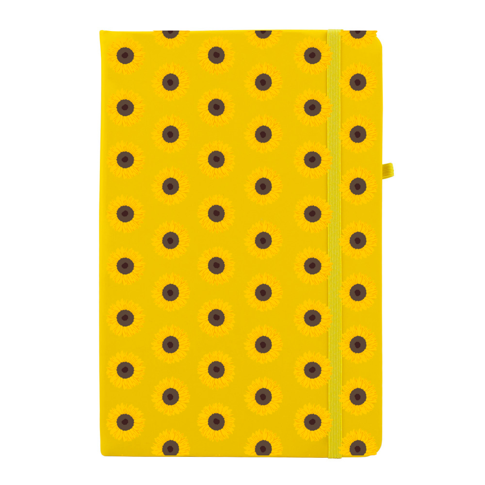 Sunflower Pattern Personalised Notebook - Image 6