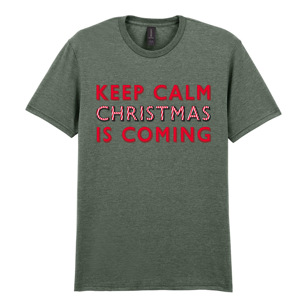 Keep Calm Christmas Is Coming Cotton T-Shirt - Image 27