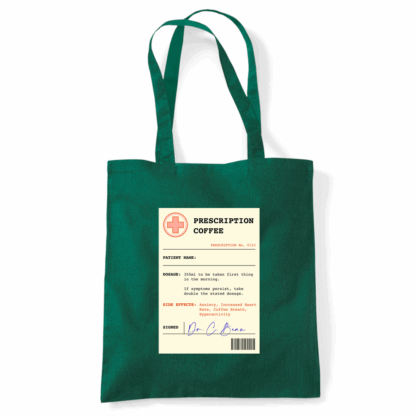 Coffee Prescription Personalised Tote Bag - Image 40