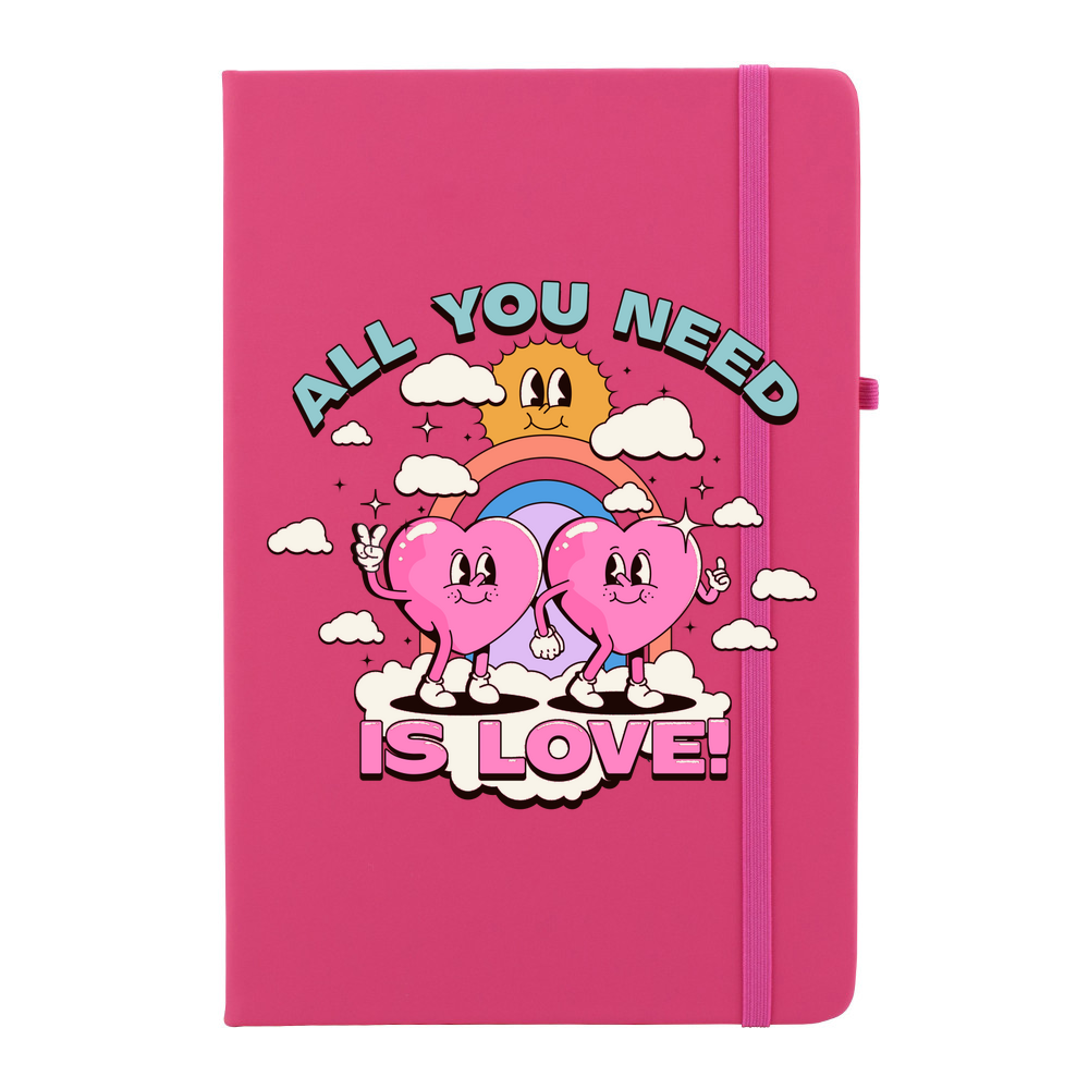 All You Need Is Love Personalised Soft Feel Notebook - Image 9