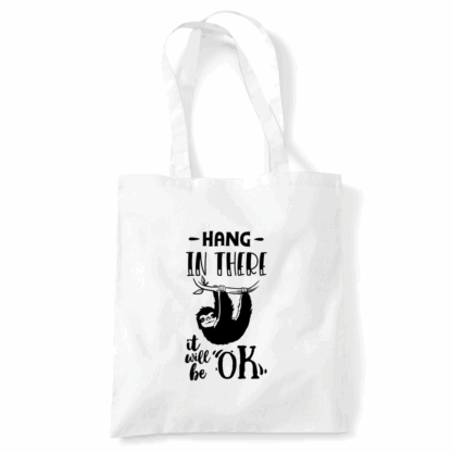 Hang In There Sloth Tote Bag