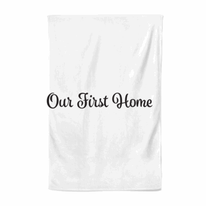Our First Home Personalised Tea Towel