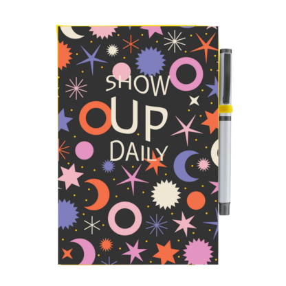 Show Up Daily Moon & Stars Notebook with Pen - Image 11